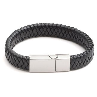 Tribal Men's Leather Bracelet Non Magnetic Clasp Design 