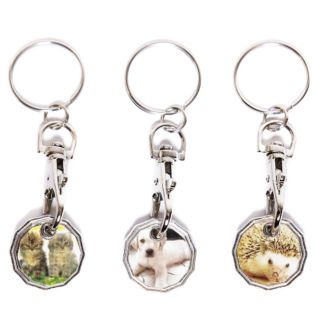 Trolley Coin Keyrings - Animals (Assorted)
