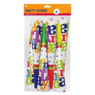 U. Party Happy Birthday Party Horns 6pcs 
