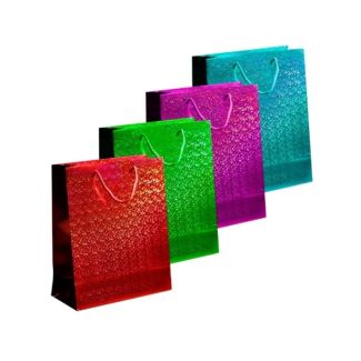U. Gift Holographic Gift Bag -  Bright Assorted (Medium)
