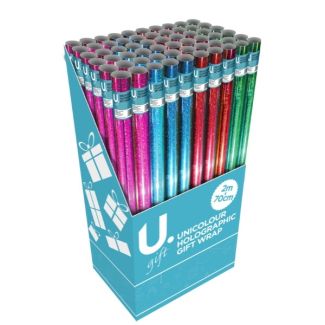 U. Unicolour Holographic Giftwrap ( 2m x 70cm)