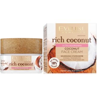 Eveline 100% Organic Rich Coconut Ultra Nourishing Face Cream - 50ml