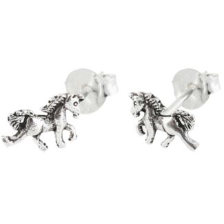 Sterling Silver Unicorn Ear Studs - Approx Length 12mm