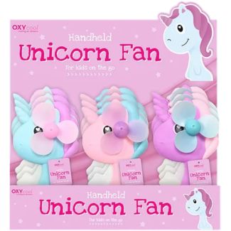 Unicorn Handheld Squeeze Fan – Assorted
