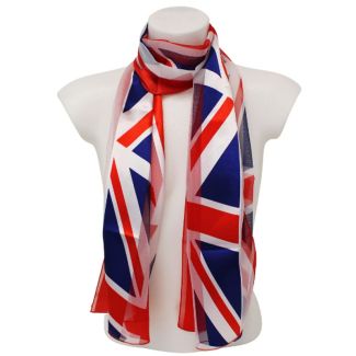Union Jack Design Satin Scarf