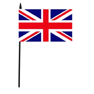 Union Jack Hand Flag - 6" x 4"