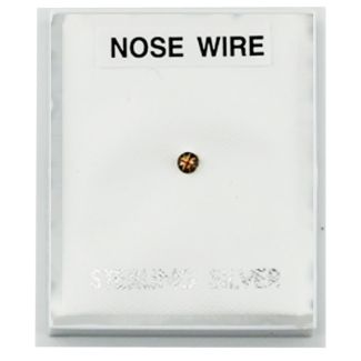 Sterling Silver 3mm Union Jack Flag Design Nose Wire 