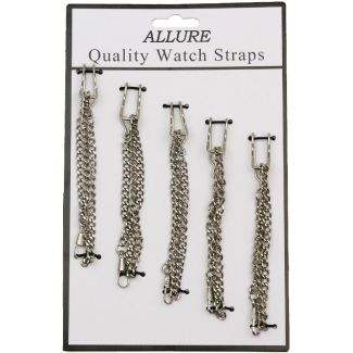 Wholesale Metal Bracelets Watch Straps - Silver