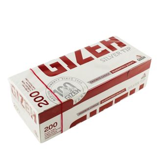 Gizeh F-Tubes - Silver Tip (200 Pcs)