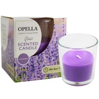 Opella Glass Scented Candle - Lavender