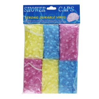Durable Vinyl Shower Caps-Assorted Colours