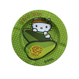 G-Rollz Metal 'I love Avacado' Cat Design Ashtray - 14cm 