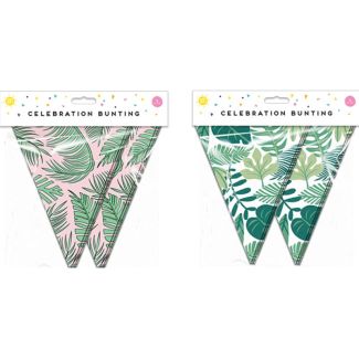 Summer Party Leaf Bunting - Assorted