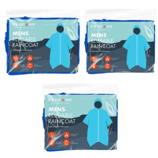 Adults Reusable Raincoat - Assorted Sizes 