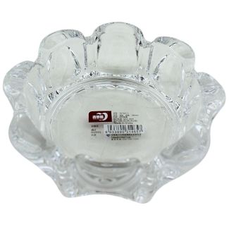 Wholesale Deli Glassware Round Gold Glass Ashtray - 11cm