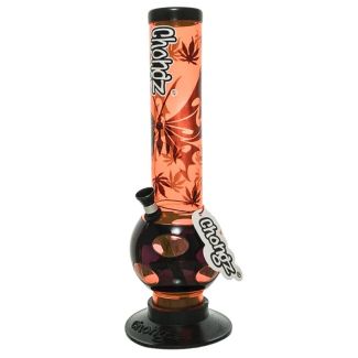 Chongz Acrylic "Red Admiral" Waterpipe - Asst. Colours (12 Inch)
