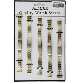 wholesale Metal Bracelets Watch Straps - Two Tone - 12mm
