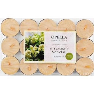 Opella Tealight Candles- Jasmine Blossom (Pack of 12)