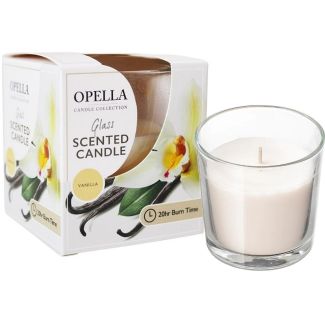 Opella Glass Scented Candle - Vanilla