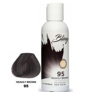 Bling Shining Semi-Permanent Hair Dye- Heavily Brown (95) 