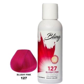 Bling Shining Semi-Permanent Hair Dye- Blushy Pink (127) 
