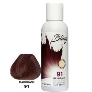Bling Shining Semi-Permanent Hair Dye- Mahogany (91) 