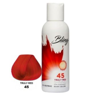 Bling Shining Semi-Permanent Hair Dye-Truly Red (45) 