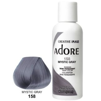 Wholesale Adore Semi-Permanent Hair Dye- Mystic Gray (158) 