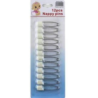 Large Snap Lock Nappy Pins 