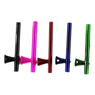 Slim Shotgun Glass Pipe - Assorted (10cm)