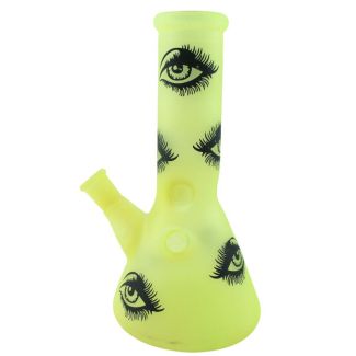 Eye Design Glass Waterpipe (8inch)  - Assorted