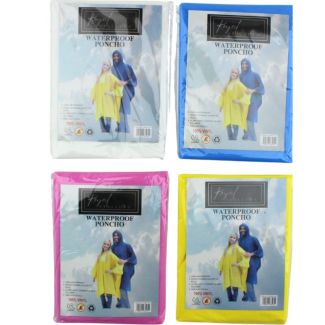 Royal Stallian Adult Waterproof Poncho (One Size) - Assorted