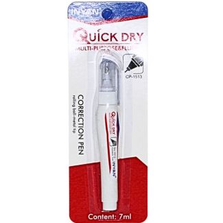Multi Purpose Correction Pen with Rolling Ball Metal Tip - 7ml