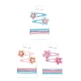 Glitter Elastics and Flower Sleepies Set - 5cm 
