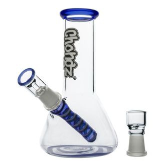 Chongz "Mini Goose" 2 system Glass Waterpipe - Blue (8inch)