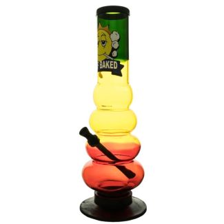 Half Baked "Nirvana" Acrylic Waterpipe - Assorted Colours (12 inch)