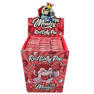 Monkey King Red Lollipop Flavour King Size Slim Paper + Tips 