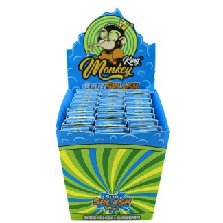Monkey King Blue Splash Flavour King Size Slim Paper + Tips 
