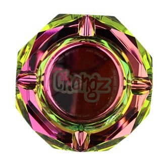 Chongz Cut Glass Rainbow Ashtray