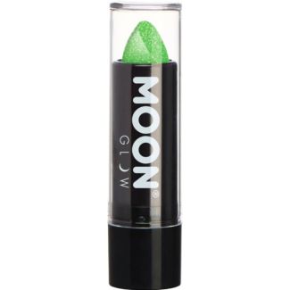 Moon Glow Neon UV Glitter Lipstick - Glitter Green