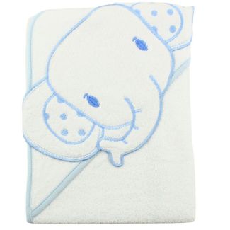 Baby 3D Hooded Towel Elephant Design - Sky Blue
