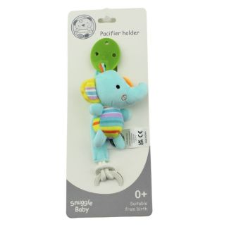 Soft Elephant Baby Pacifier Holder