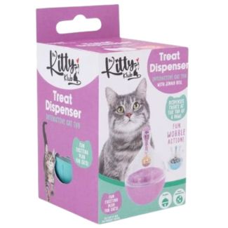 Cat Treat Dispensing Jingle Toy – Assorted 
