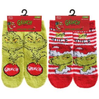 Kids Cosy Christmas Socks The Grinch Dr. Seuss – Assorted