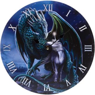 Lisa Parker Picture Clock Design Protector Magick Dragon & Unicorn