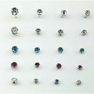 Sterling Silver Round Nose Pins - Assorted