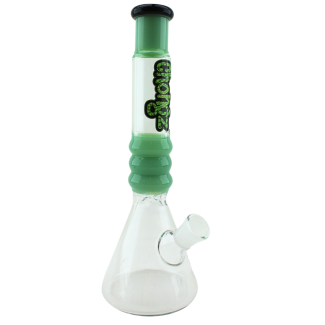 Chongz “Greenpoint Gothic" Glass Waterpipe - Green (12 Inch) 