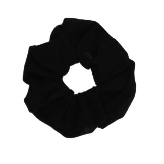 Chiffon Fabric Scrunchies - Black 