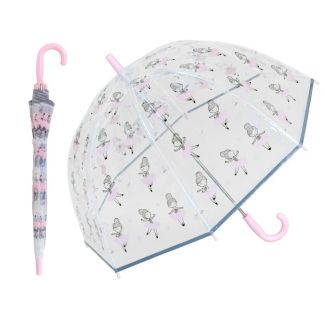 Wholesale Children's Ballerina Print Dome Umbrella