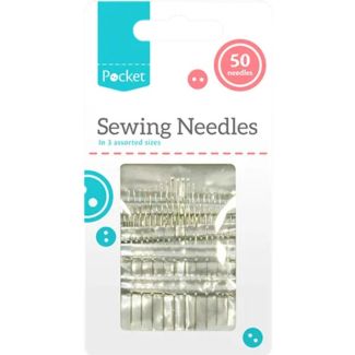 Sewing Needles - 50 Pack (Assorted Size)